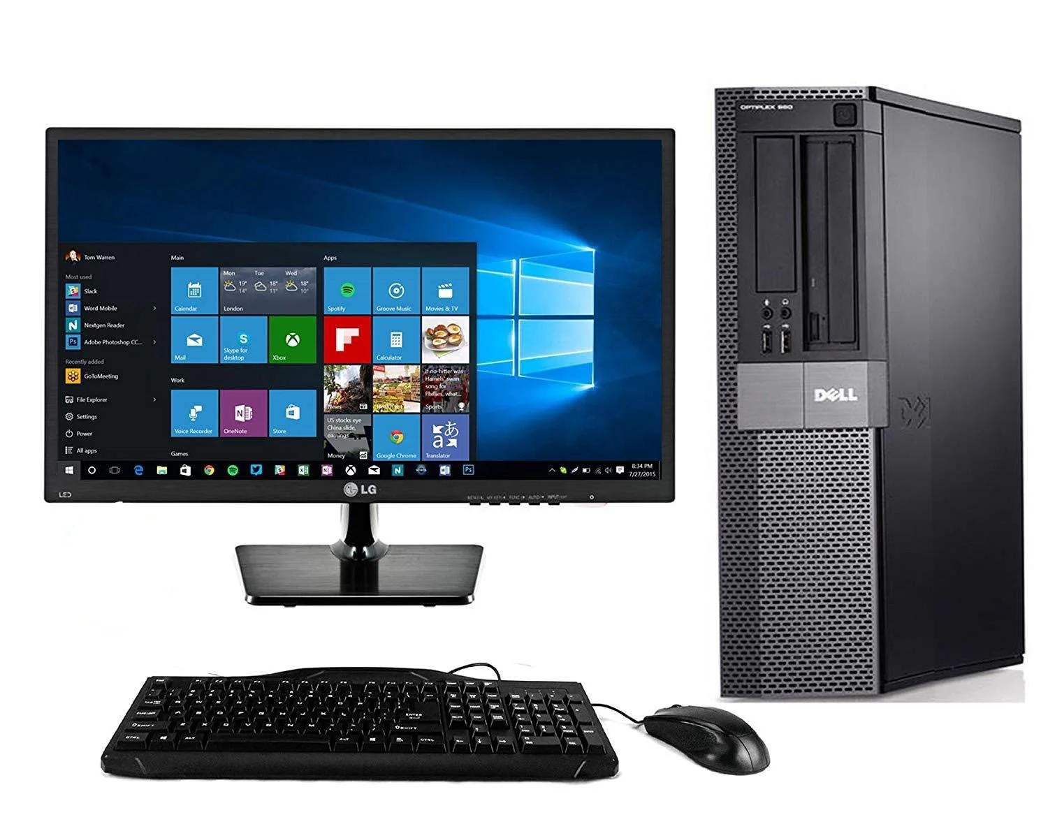 Dell Optiplex 990 Desktop + 22 Inch Dell Monitor~Windows 10 64 Bit ~ Keyboard~Mouse~WiFi Refurbished - Image 3